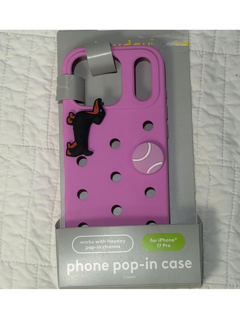 Y2K Heyday Dog and ball iPhone Air Phone Case - Pink